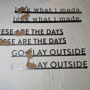 NWT- Steel Sign Home Decor 3‎ Options Family Rustic Farmhouse Wall Decor